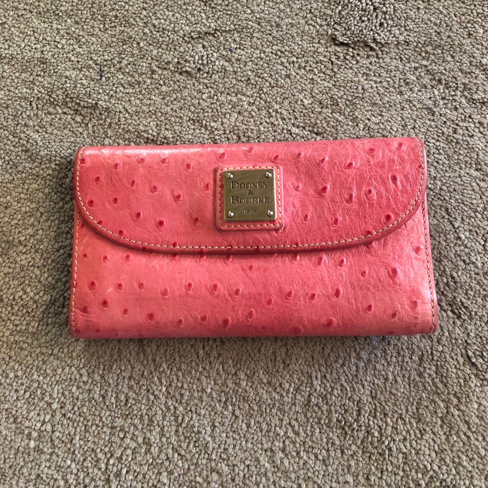 Dooney & Bourke Pink Ostrich wallet